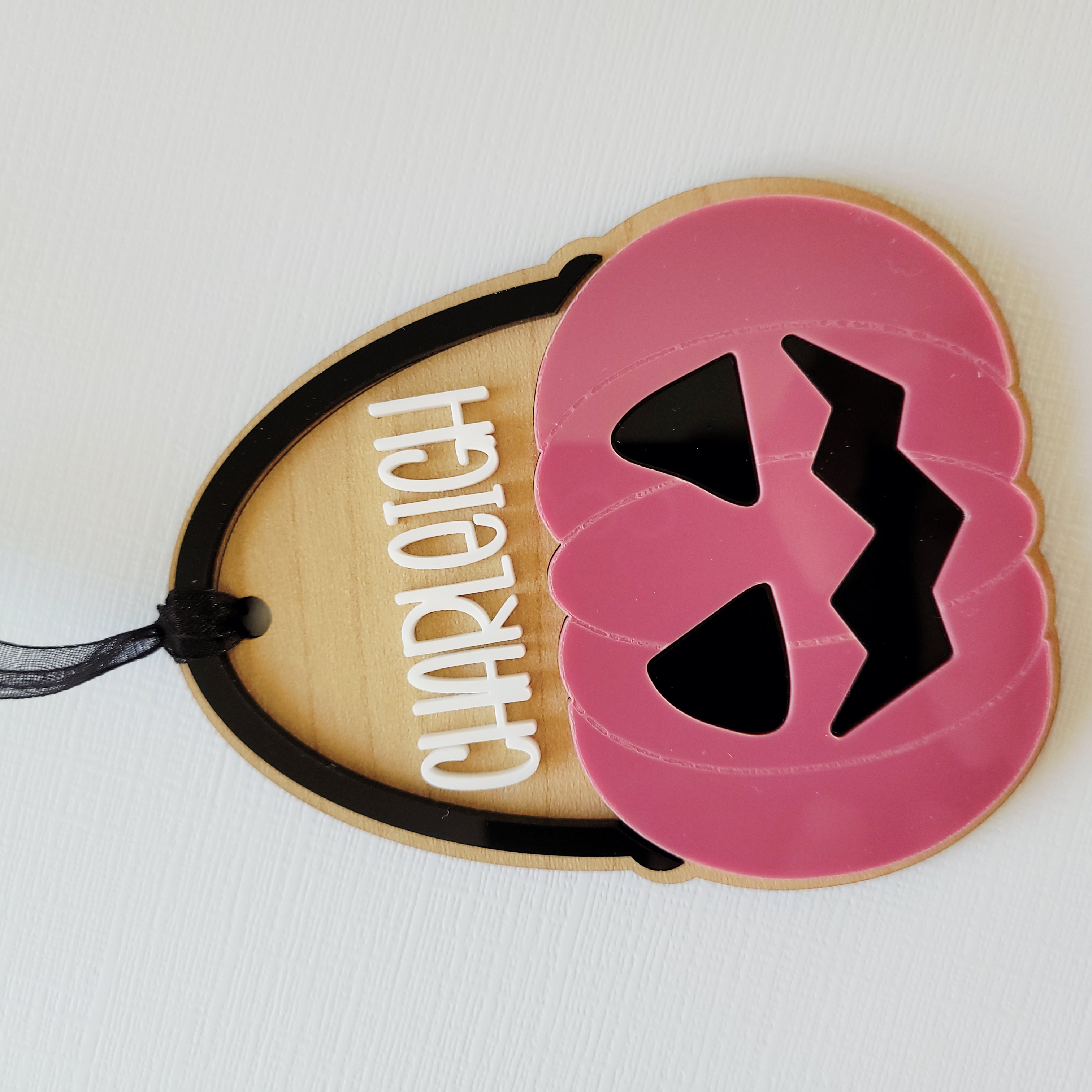 Personalized Pumpkin Name Tag