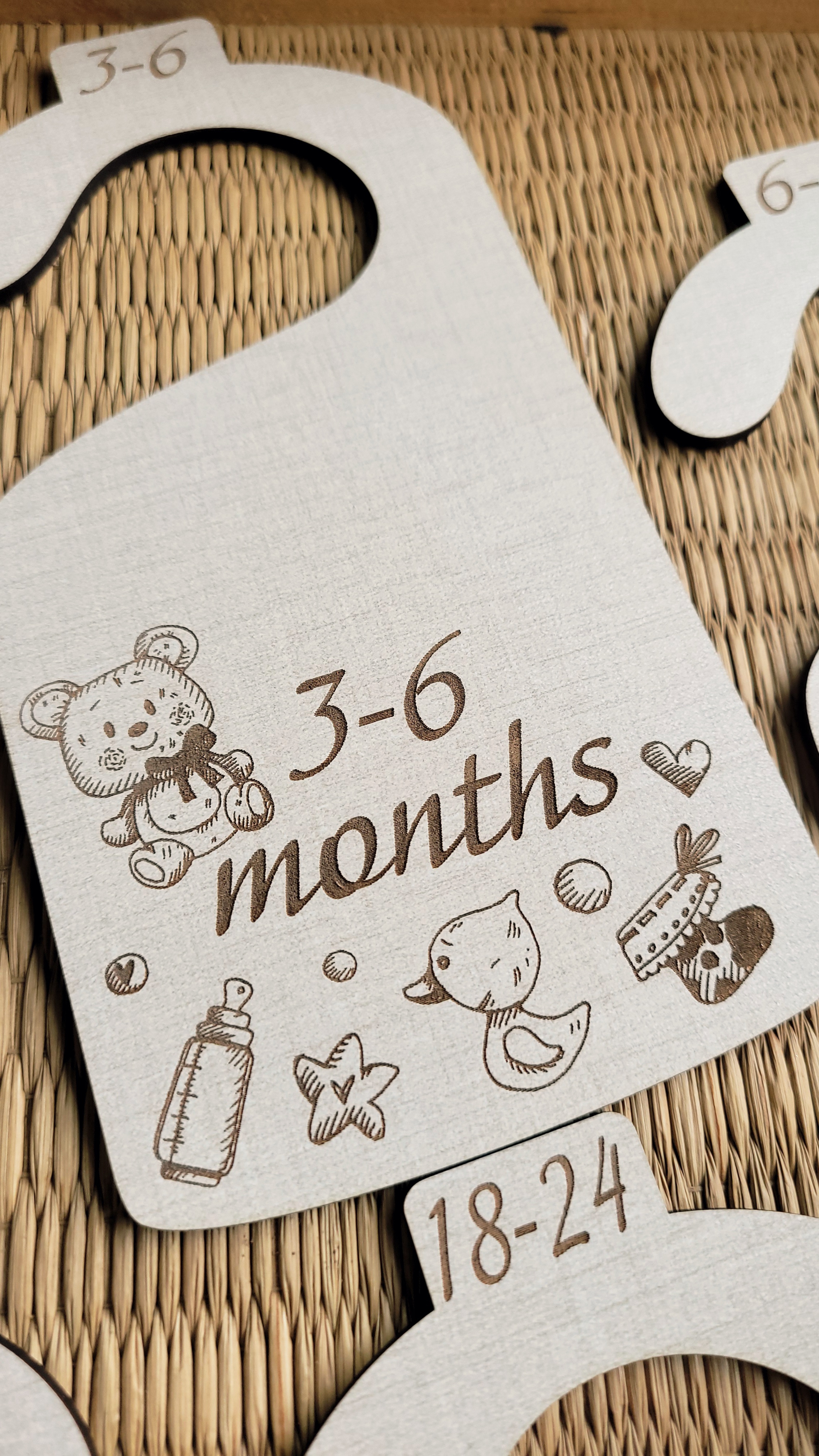 Wooden Baby Closet Dividers - Baby Themed items