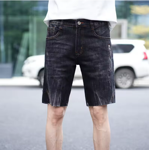 Men's Distressed Denim Shorts