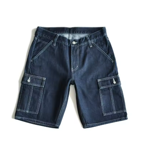 Denim Cargo Shorts