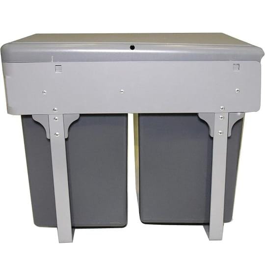 Gentech Pull-Out waste Bin Double bucket  22Ltr 