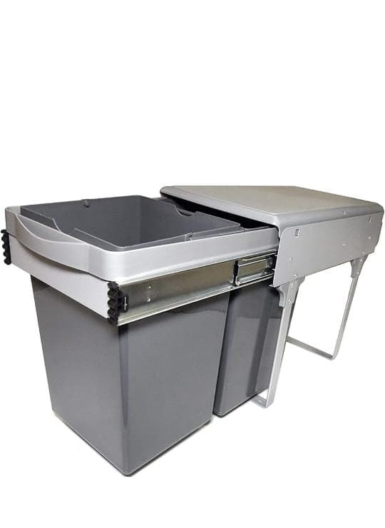 Gentech Pull-Out waste Bin Double bucket  22Ltr 