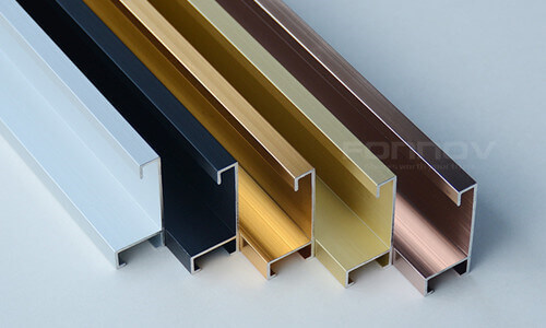 Glass frame shutter Aluminum Profile