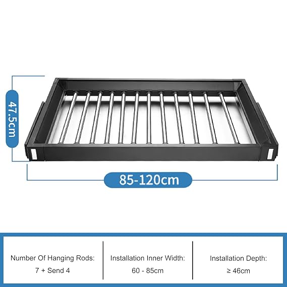 Gentech Pull-Out Pants Rack