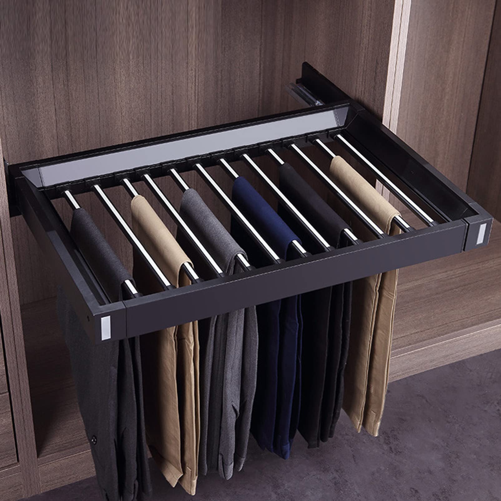 Gentech Pull-Out Pants Rack