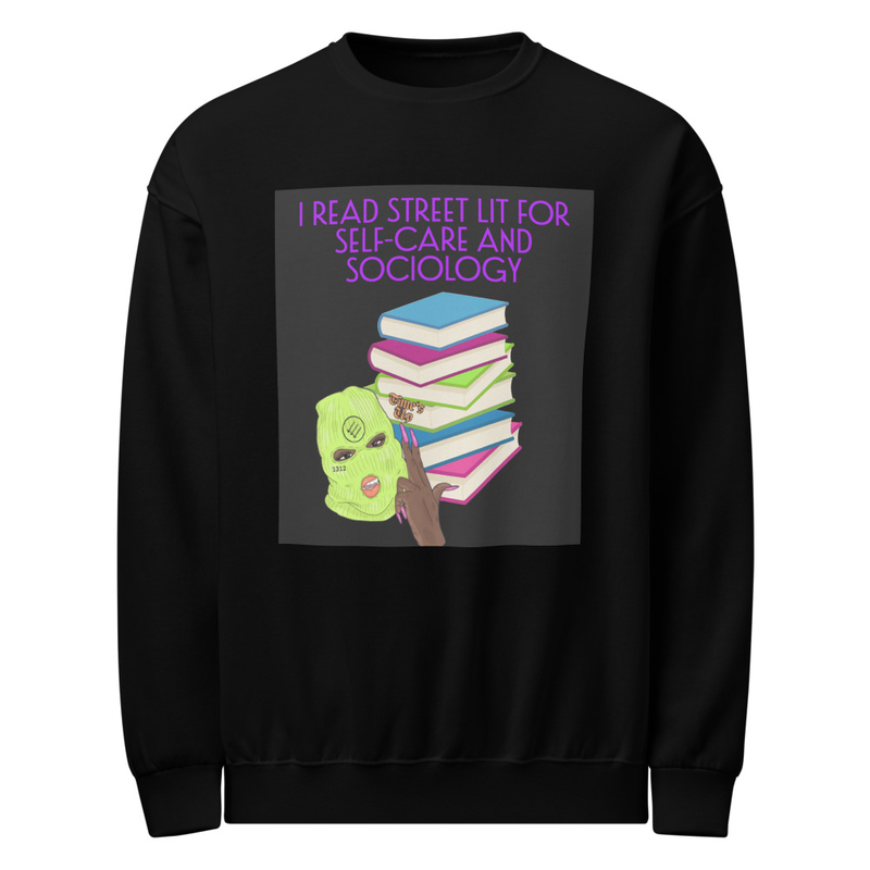 Crew neck sweatshirt Hood lit self-care