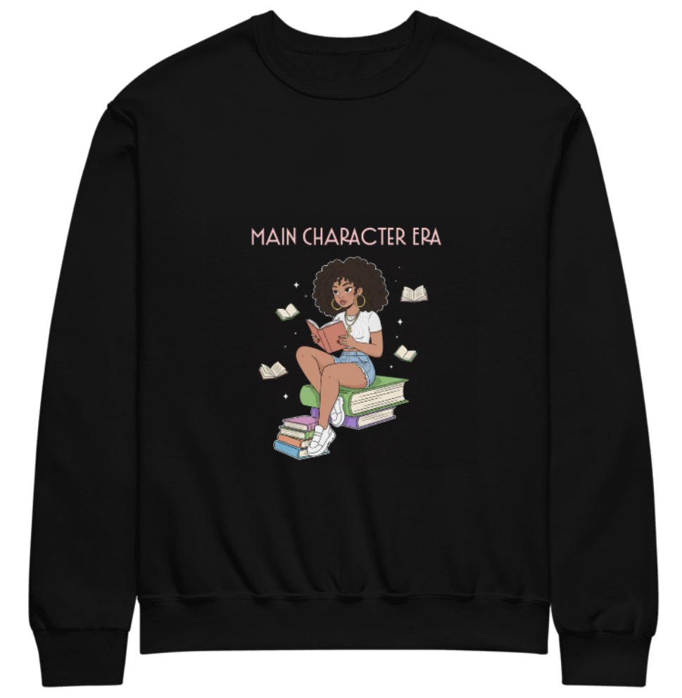Crew neck sweatshirt brown girl main character era
