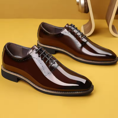 Men's Brown Leather Dress Shoes