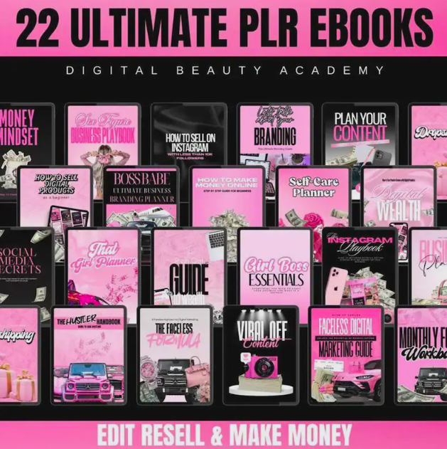 22 Digital Beauty Business Bundle – Editable eBooks (CHEAPEST IN MARKET)