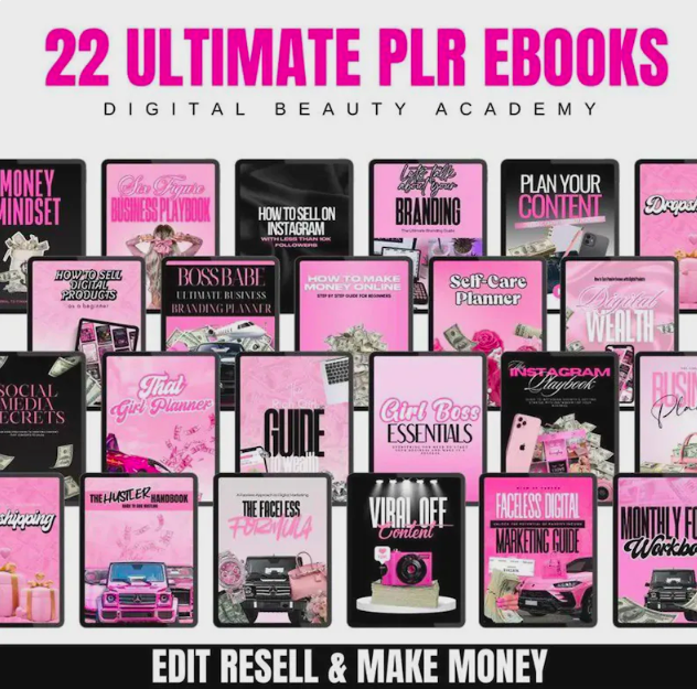 22 Digital Beauty Business Bundle – Editable eBooks (CHEAPEST IN MARKET)