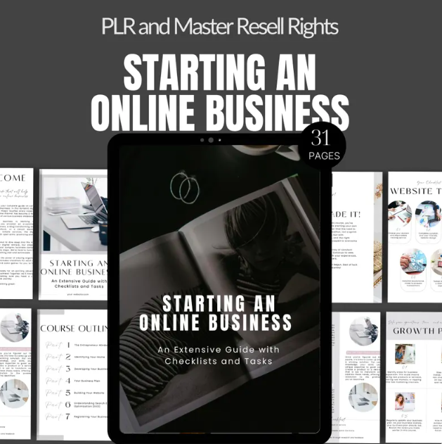Start an Online Business Ebook Done For You MRR Ebook How To Start An Online Business Ebook Canva Template with PLR