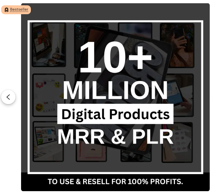 10 Million+ Ultimate PLR MRR Bundle Ideal for Passive Income, Plr Mrr Digital Products, Master Resell Rights, All our PLR Digital Products