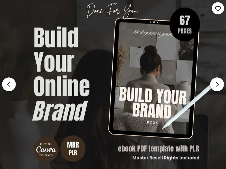 Build Your Online Brand eBook Guide | Master Resell Rights eBook | Passive Income From Home | Private Label Rights | PLR Digital Products