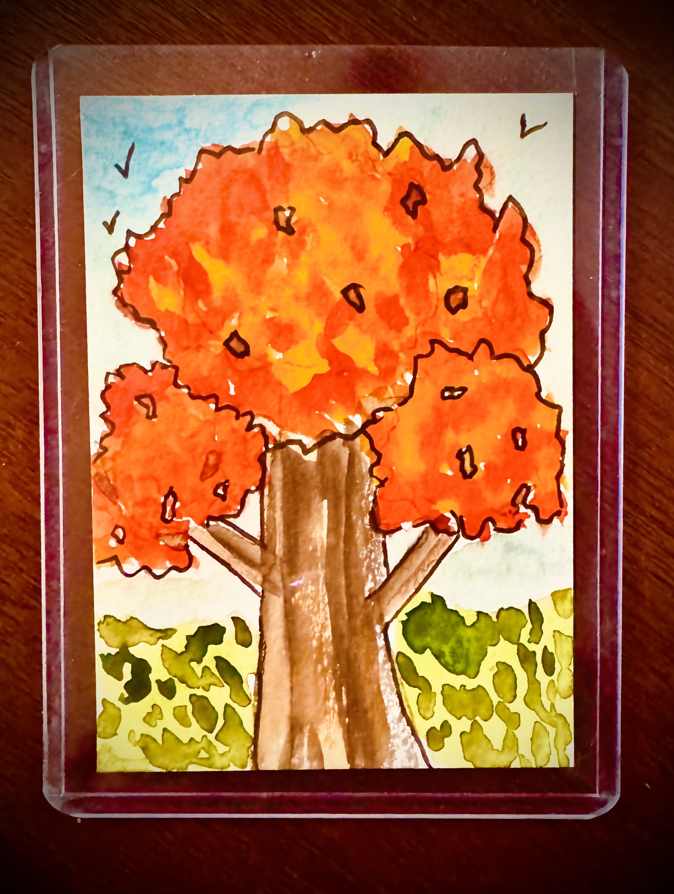 Cheerleader Tree ACEO #2