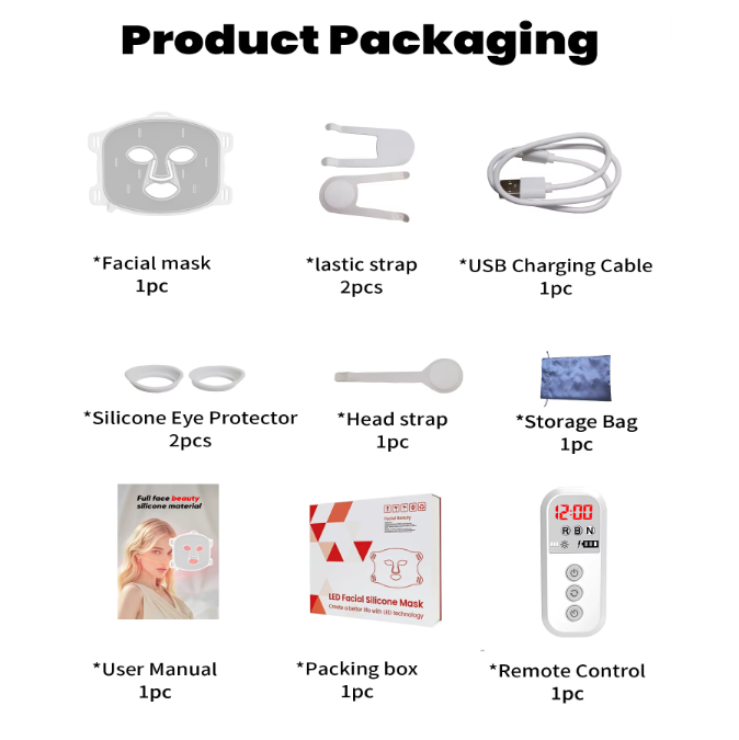 Handheld LED Facial Beauty Mask 
