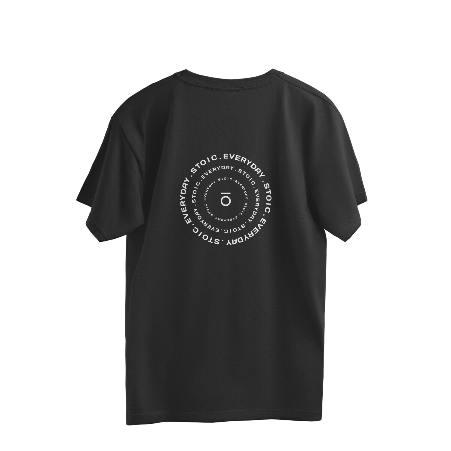 "Stoic Fleet" Black Oversized T-shirt
