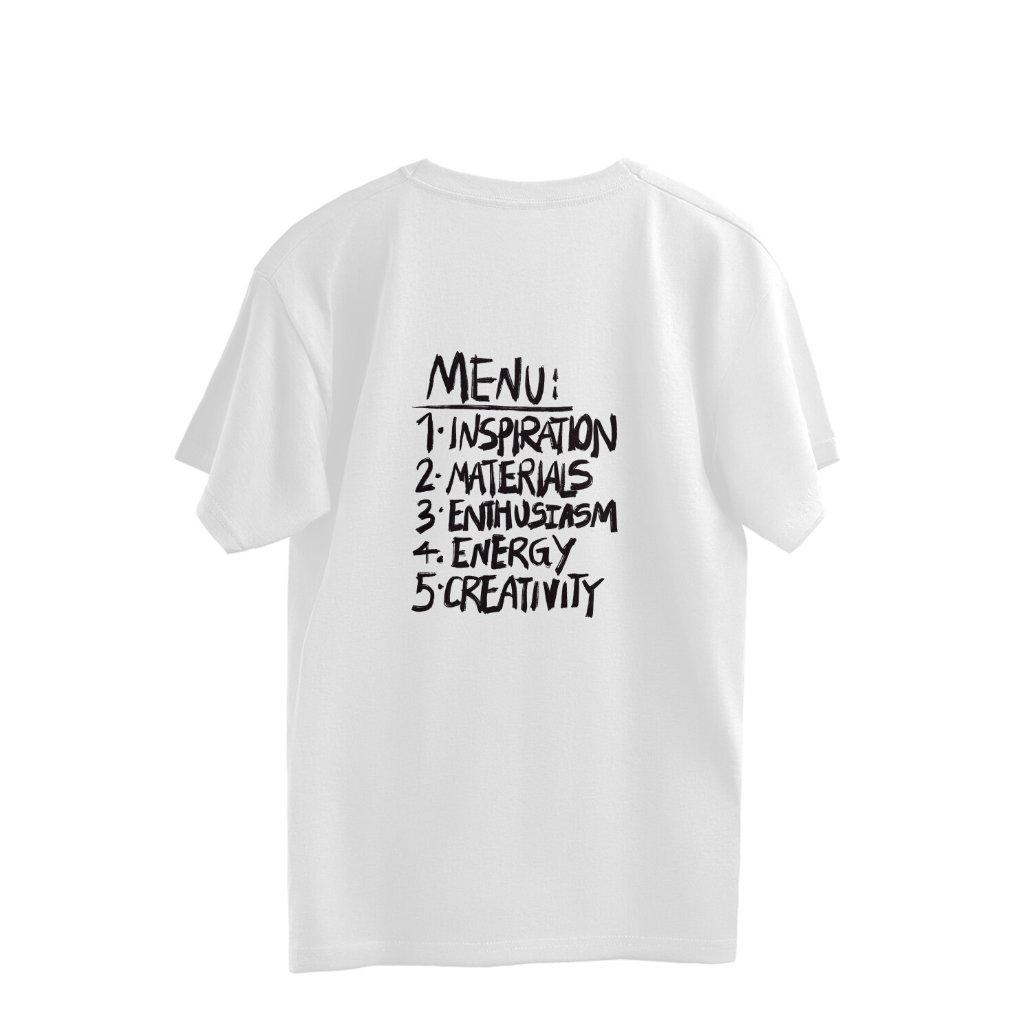 "SS Reflection" White Oversized T-shirt