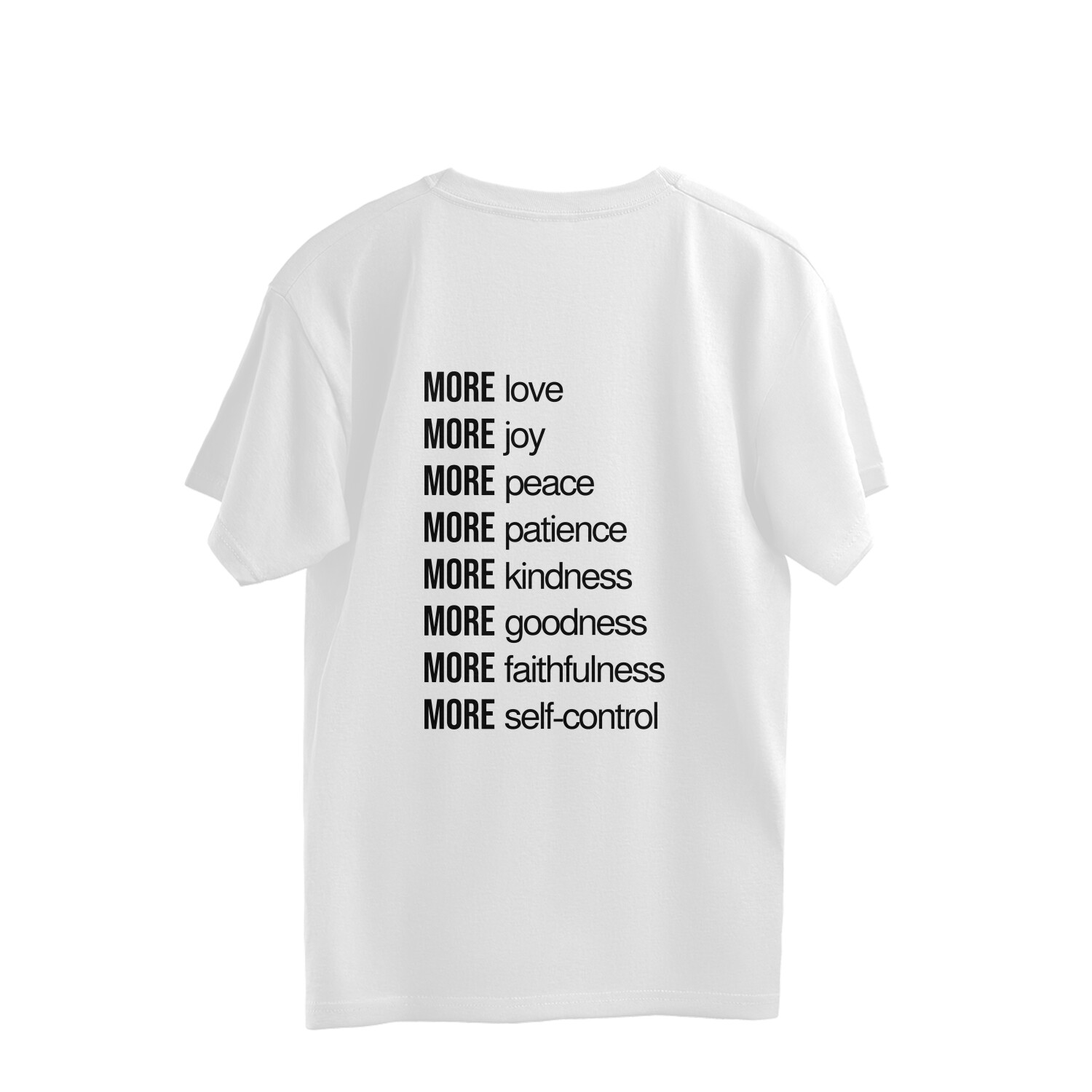 "Take Control" Oversized White T-shirt
