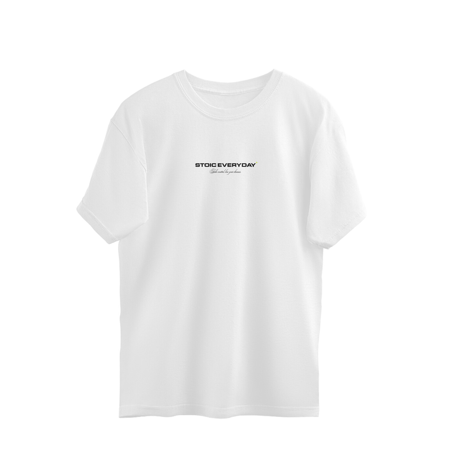 "Take Control" Oversized White T-shirt