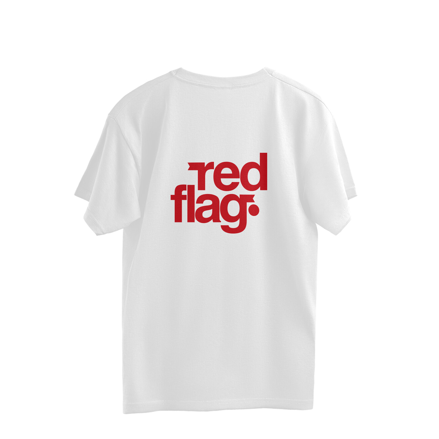 "Red Flag" Minimal Oversized T-Shirt