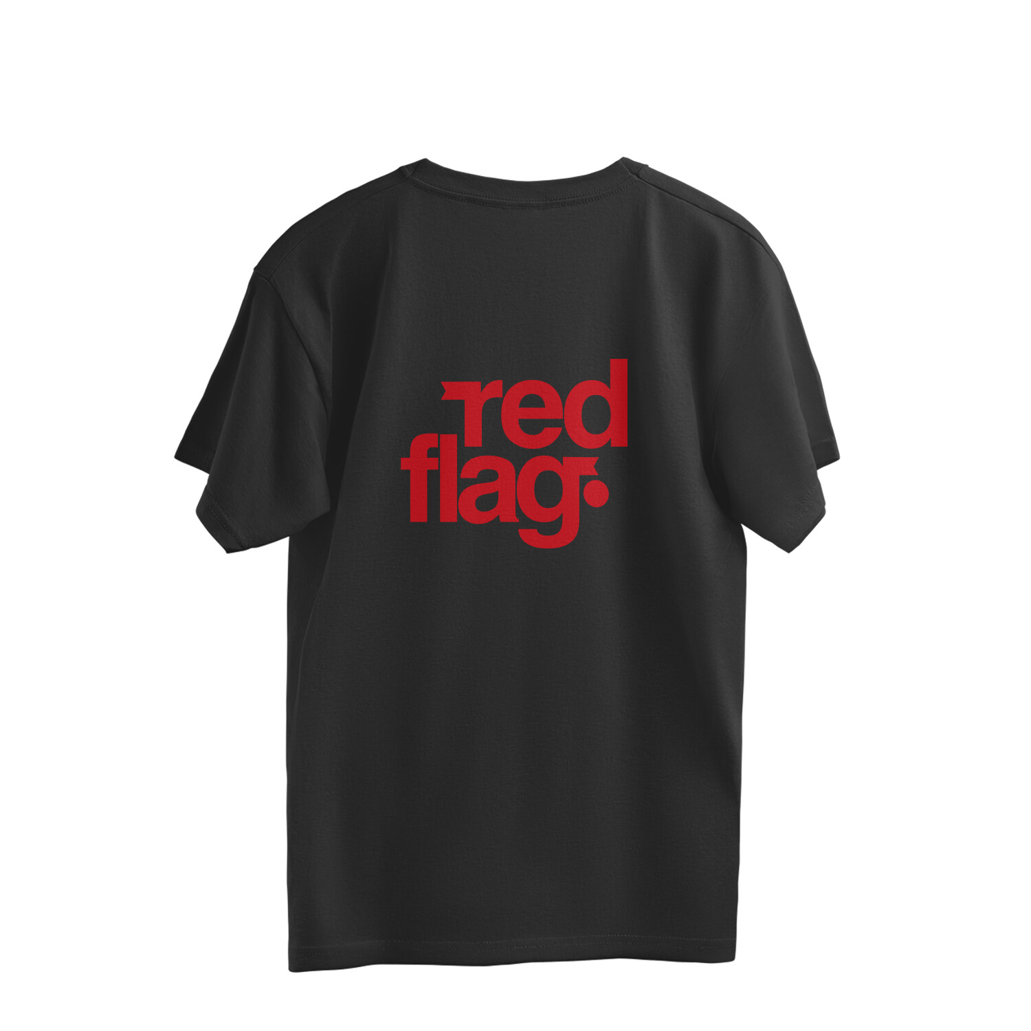 "Red Flag" Minimal Oversized T-Shirt