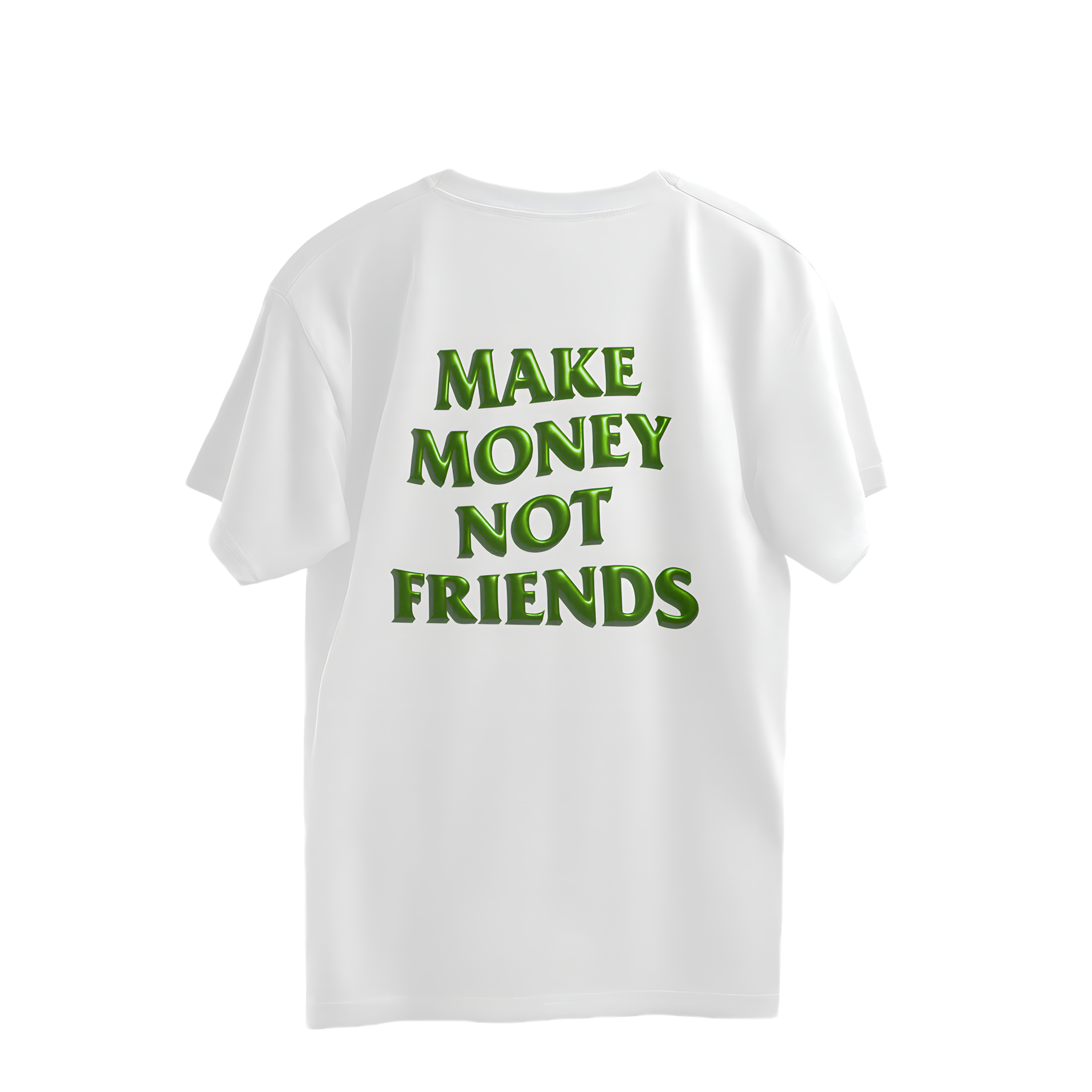 "Money First" White Oversized T-Shirt