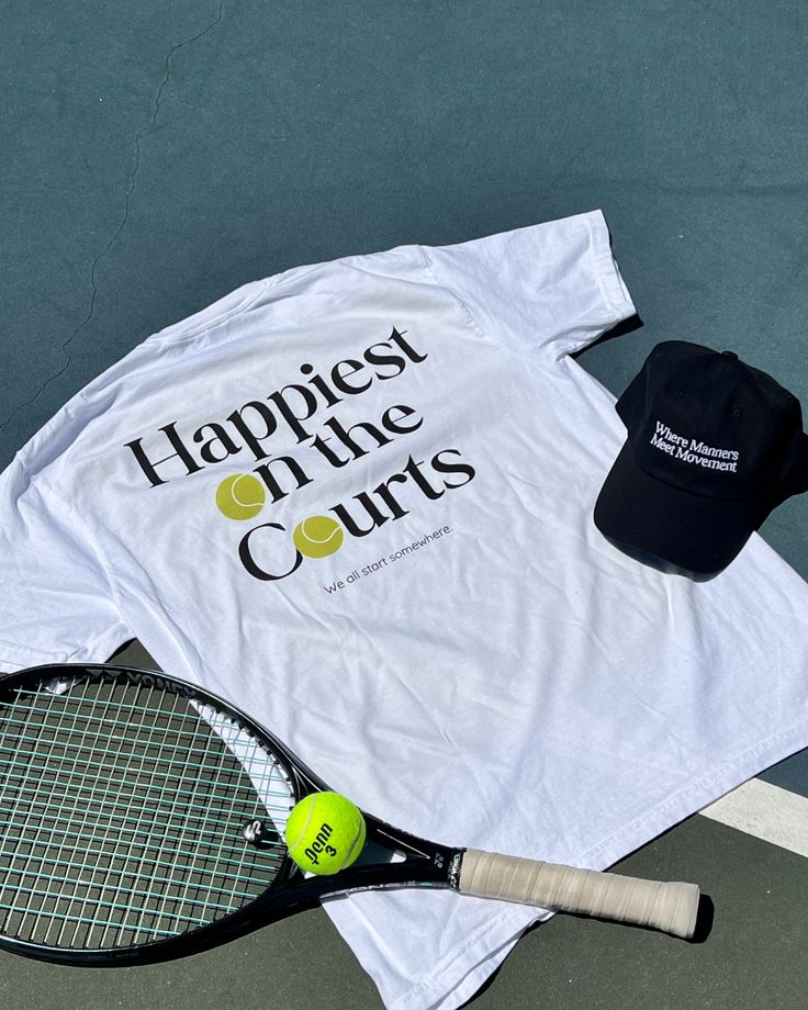 Happiest on the Courts Oversized T-shirt