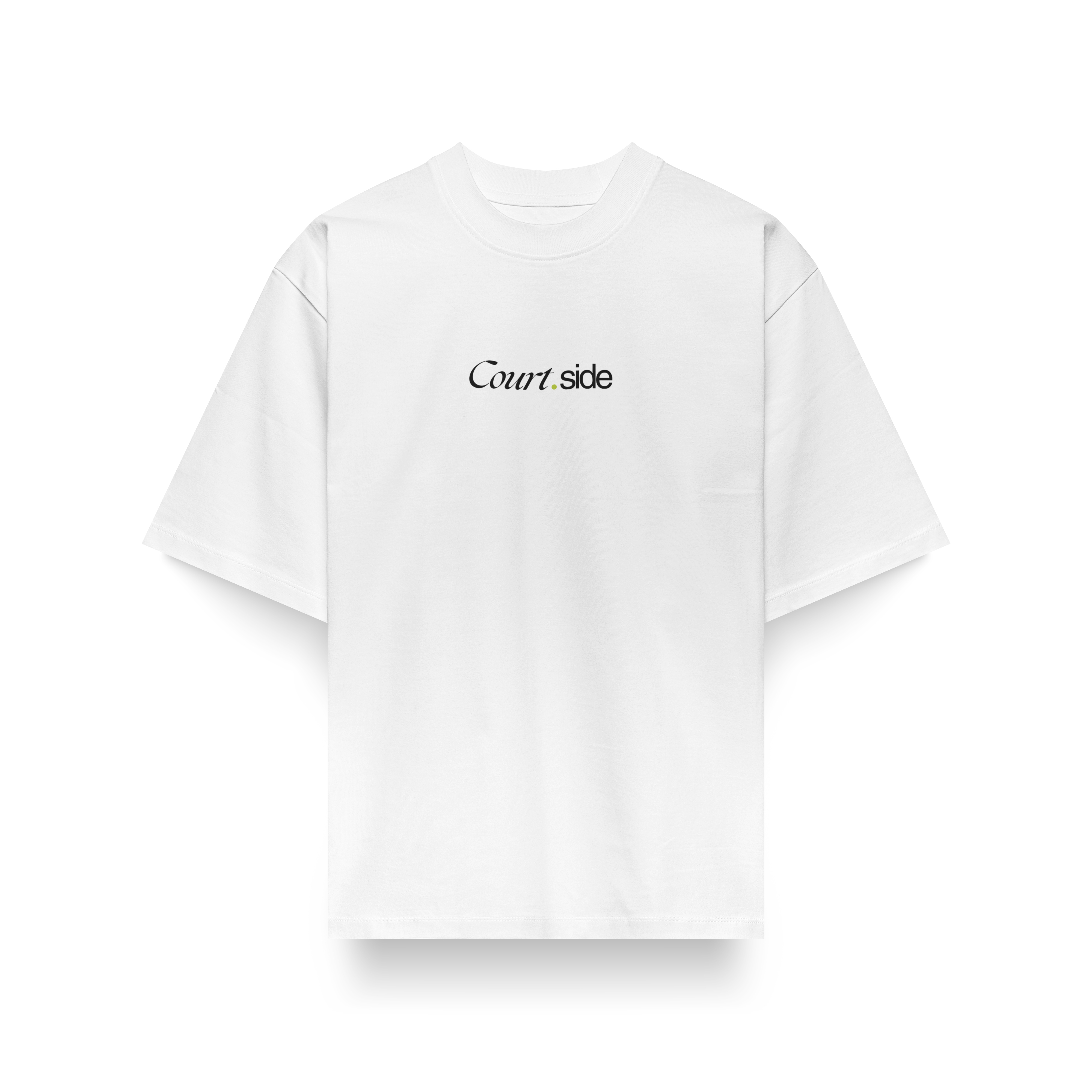 Courtside Oversized White T-Shirt