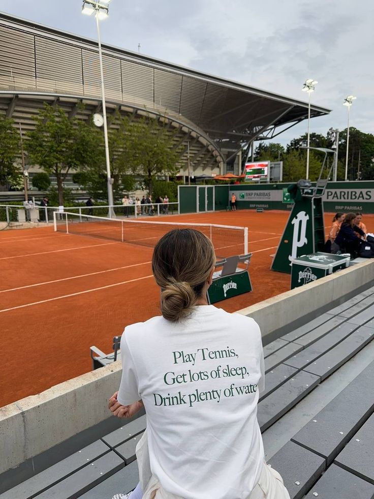 Courtside Oversized White T-Shirt