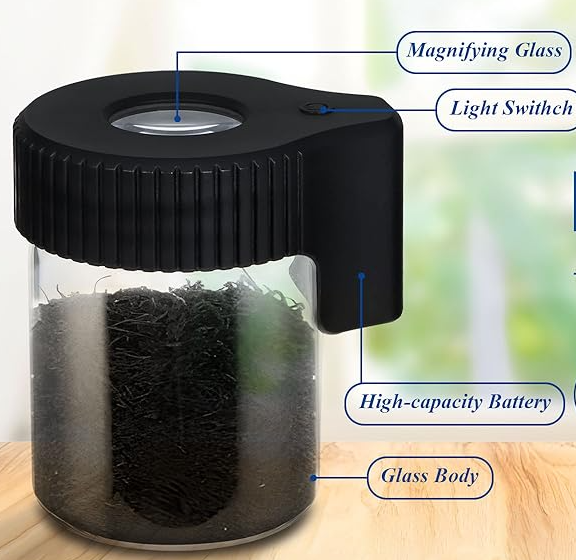Magnifying Jar with Light