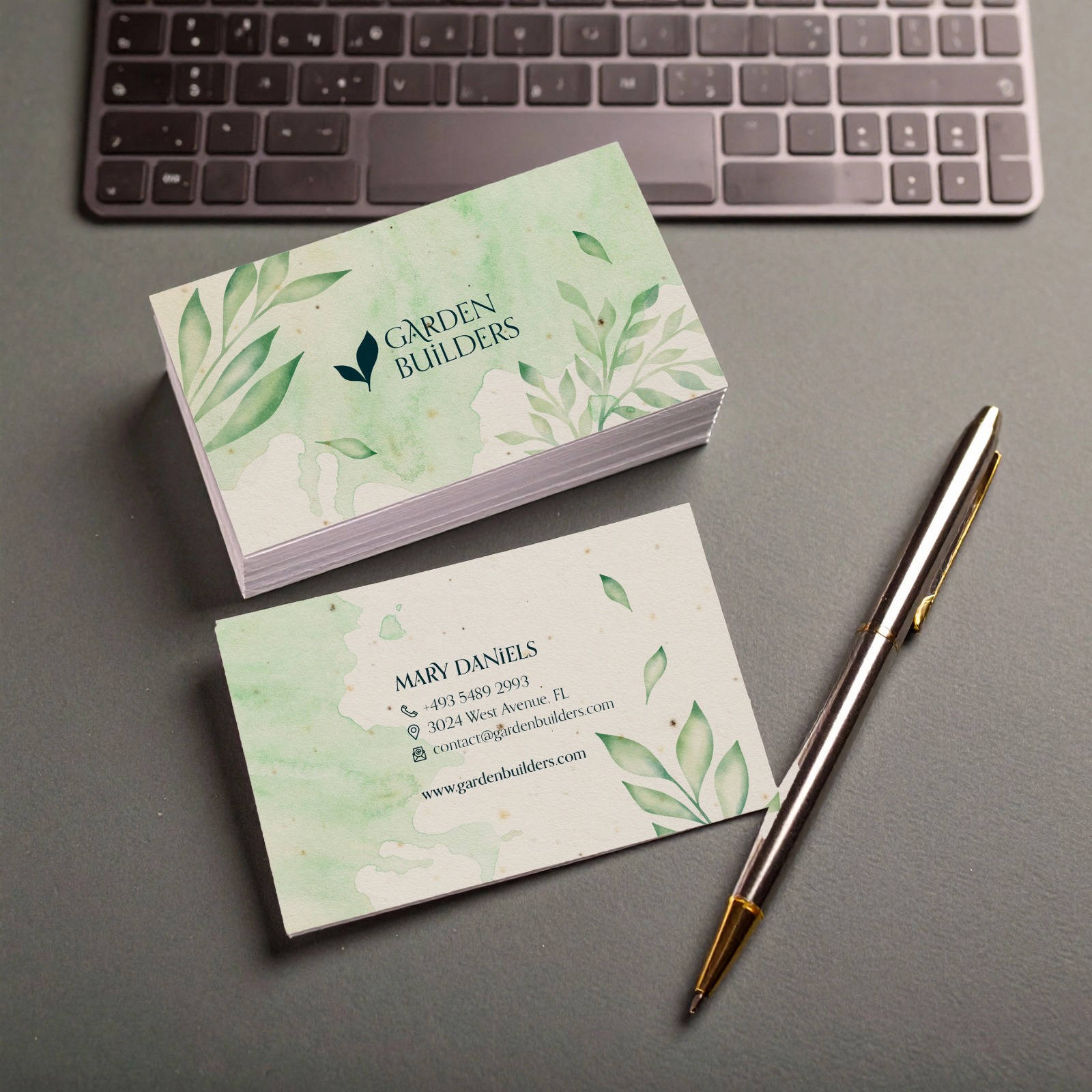 Seed Paper Visiting Cardstemp