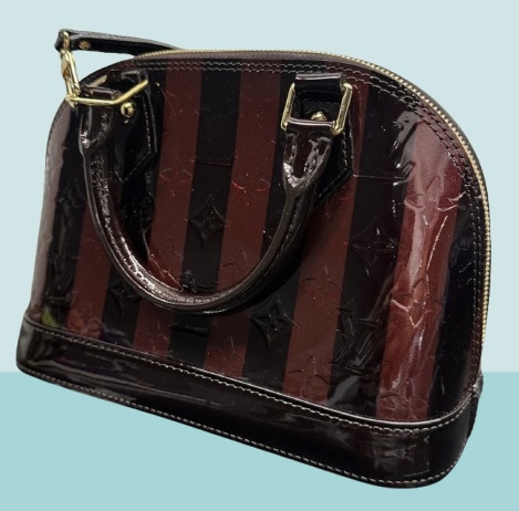 Authentic Louis Vuitton Vernis Purple BB Bag