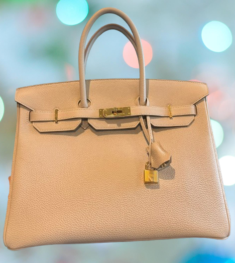Hermes Gris Perle Togo 35cm Birkin Bag