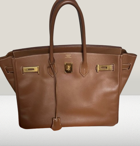 Hermes Gold Togo Leather 35cm Birkin Bag