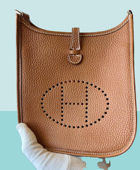 Hermes Gold Clemence Evelyne TPM Bag