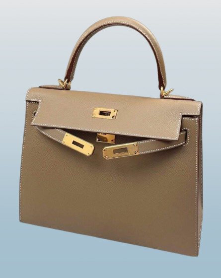 Hermes Etoupe Epsom 28cm Kelly Bag