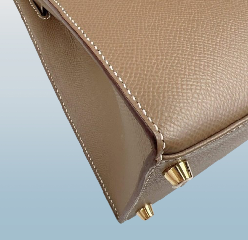Hermes Etoupe Epsom 28cm Kelly Bag