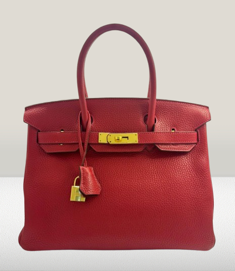 Hermes Rouge Casaque 30 Birkin Bag