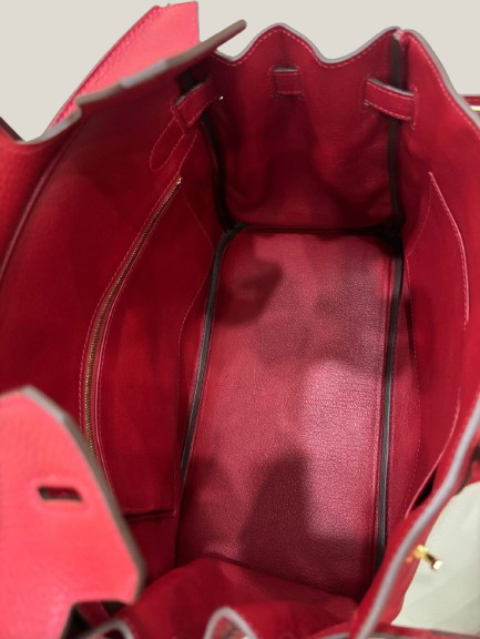 Hermes Rouge Casaque 30 Birkin Bag