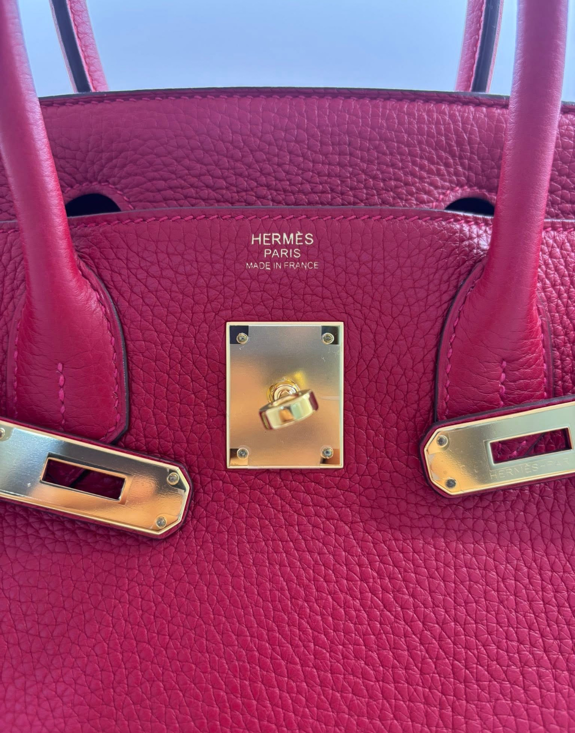 Hermes Rouge Casaque 30 Birkin Bag
