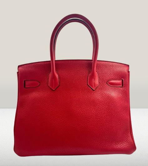 Hermes Rouge Casaque 30 Birkin Bag