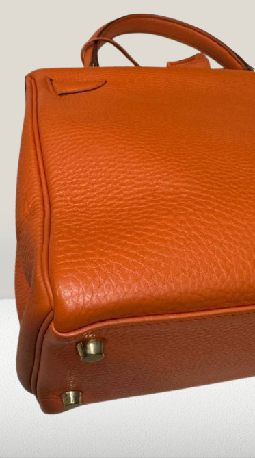 Hermes Kelly 28 Orange Retourne Bag