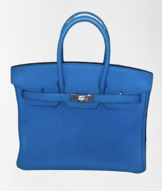 Hermes Blue Togo Birkin 25 Bag