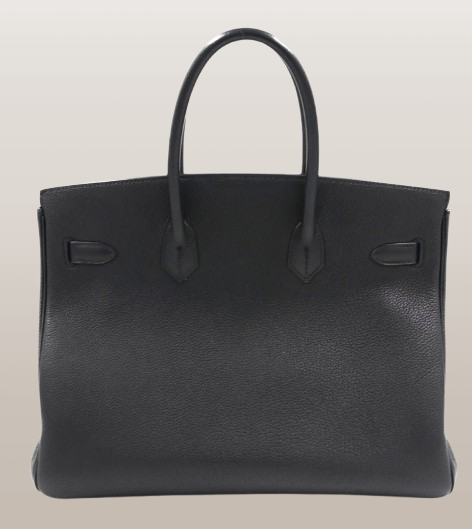 Hermes Black Togo Birkin 35 Bag