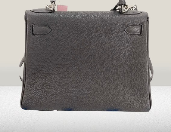 Hermes Kelly 28cm Black Togo Leather Bag 2003