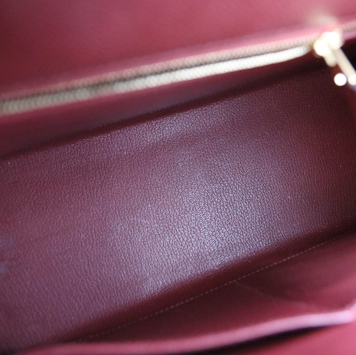 Hermes Rouge Epsom Leather Kelly 28 Bag