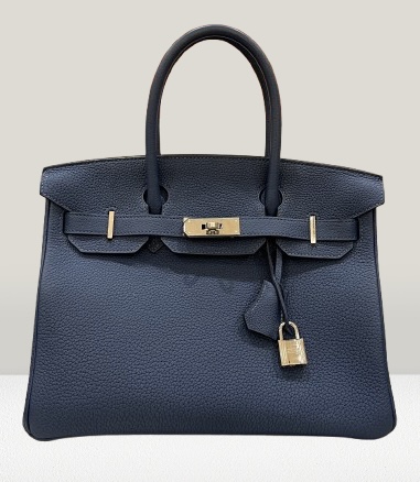 Hermes Bleu Nuit Togo 30cm Birkin Bag