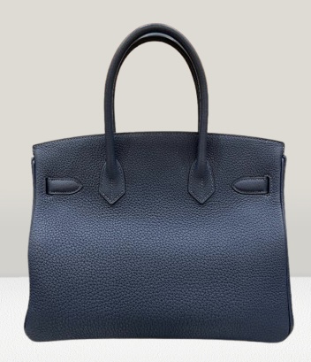 Hermes Bleu Nuit Togo 30cm Birkin Bag