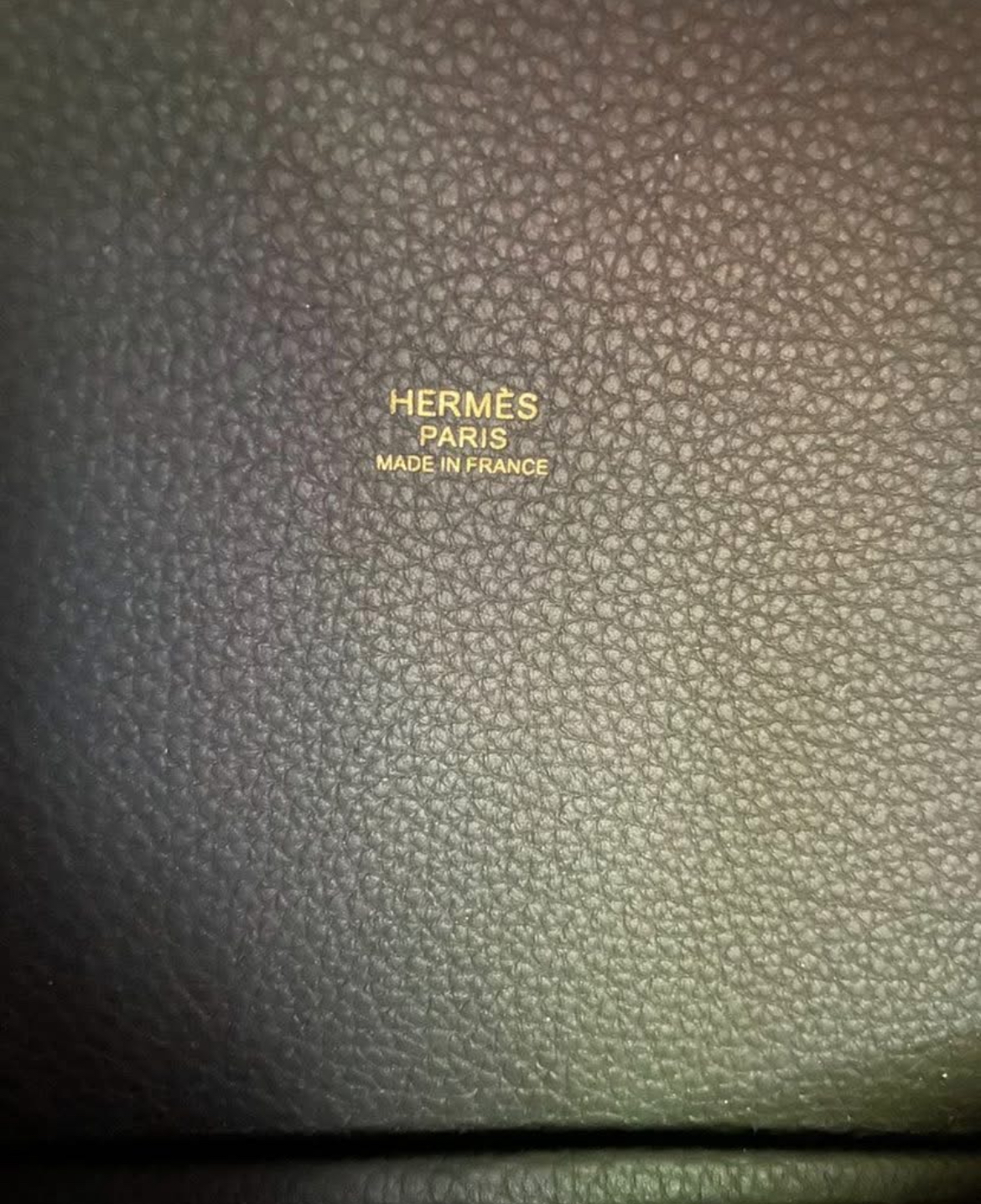 Hermes Graphite Grey Leather Picotin 22 Handbag