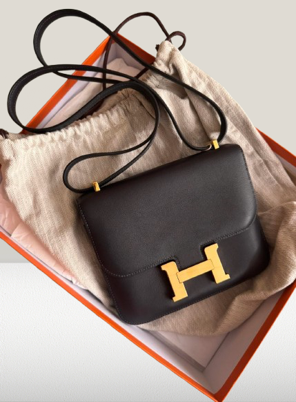 Hermes Constance 18 Caban Swift Leather Bag